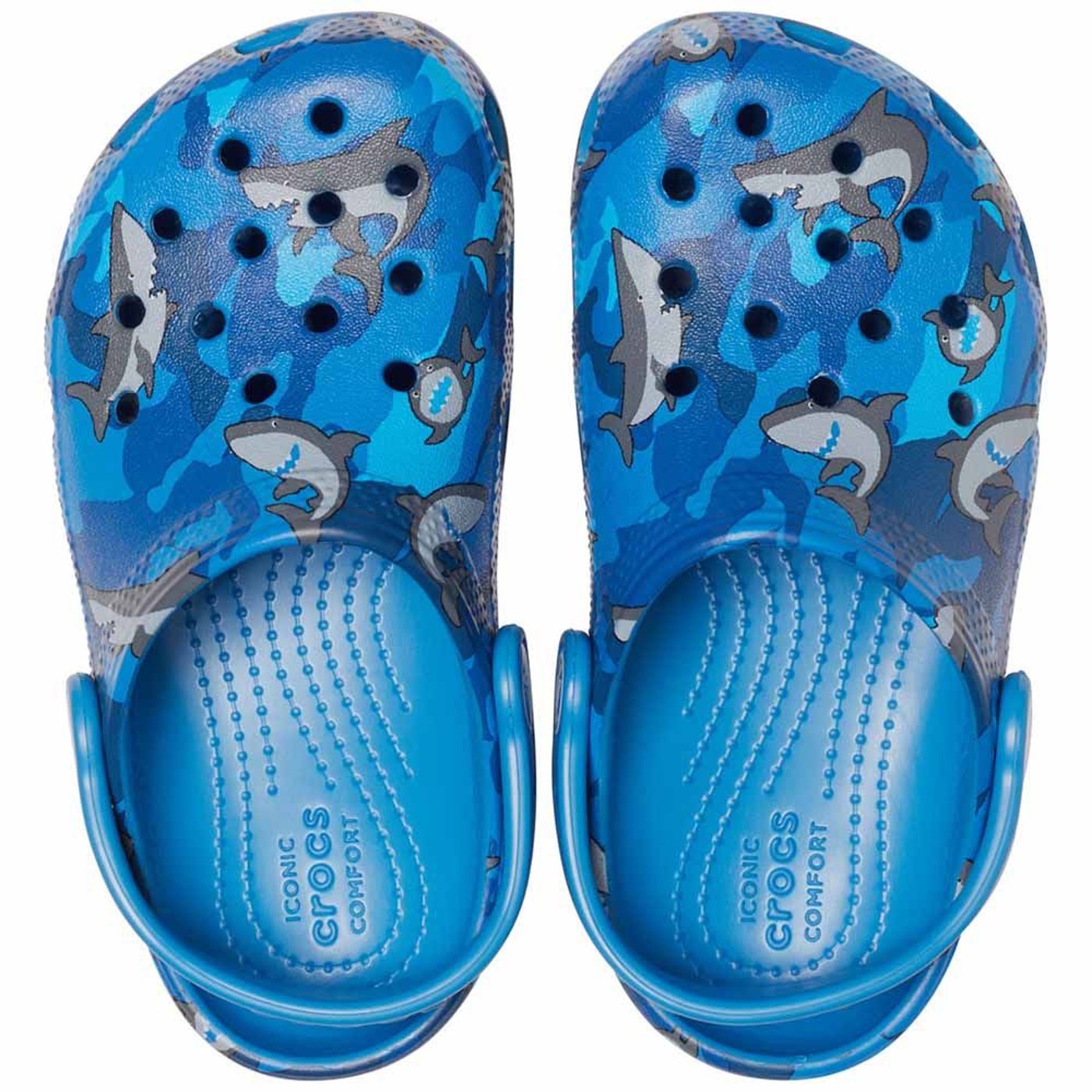 Kids shop shark crocs