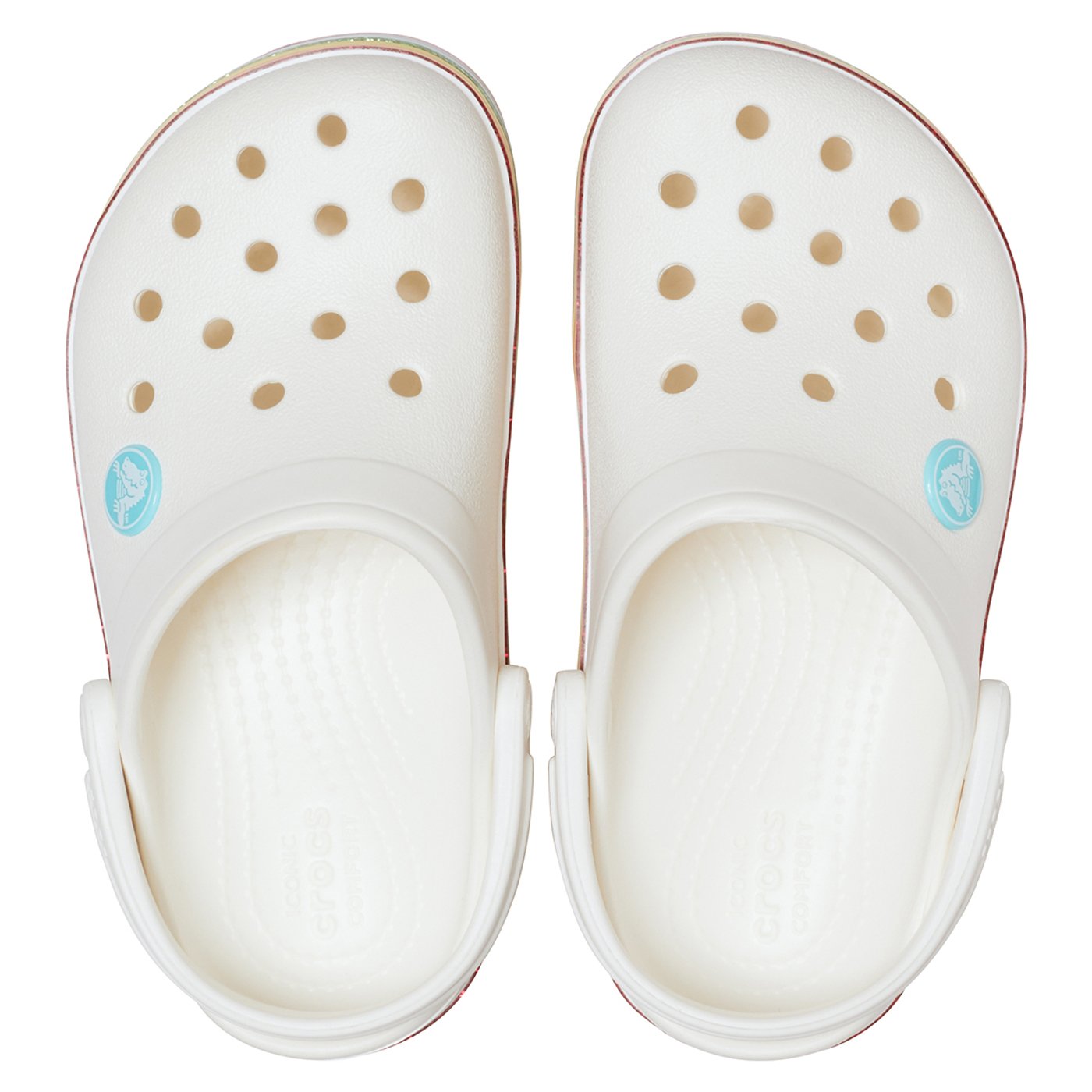 Crocs Kids' Crocband and Rainbow Glitter Clog.