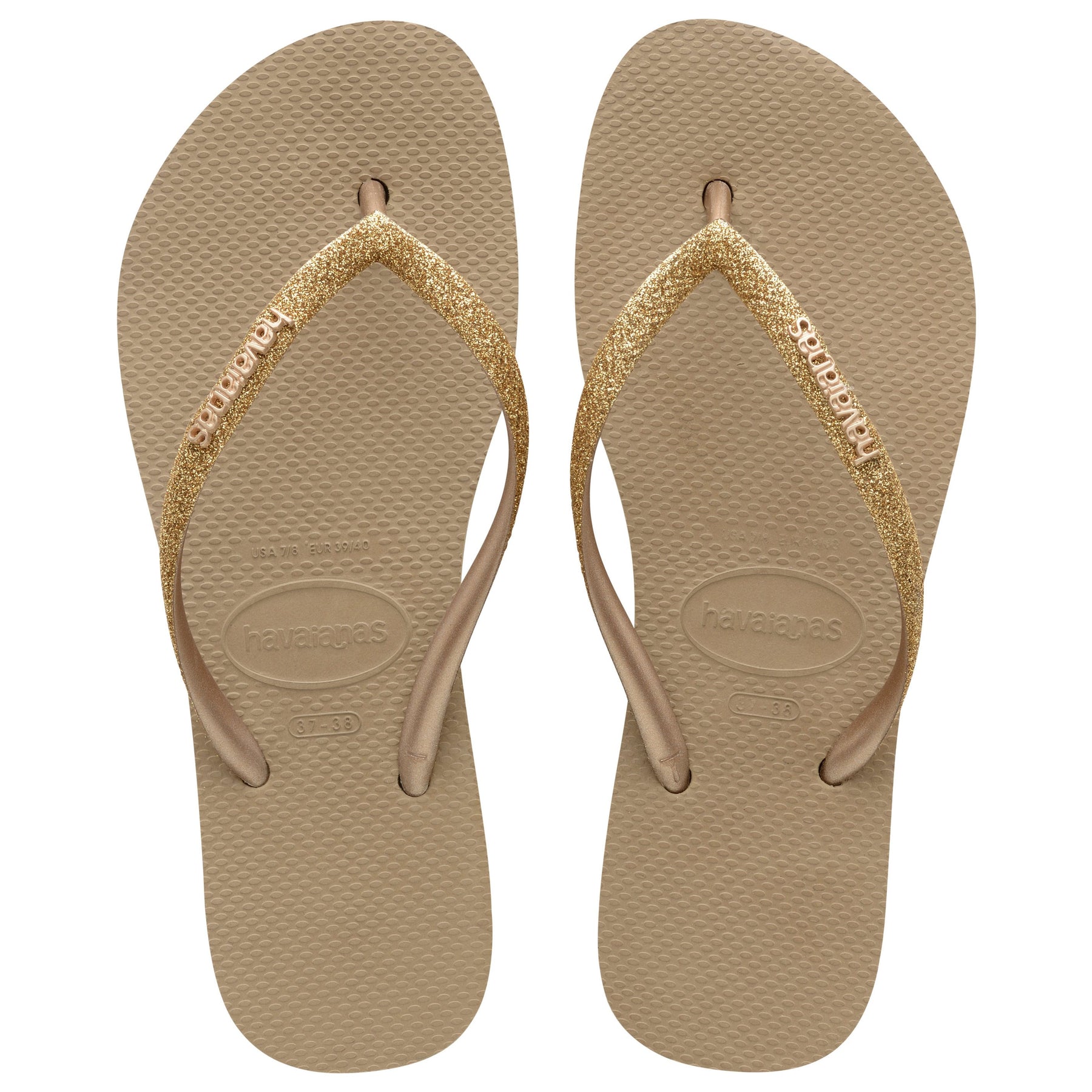 HAVAIANAS SLIM FLATFORM GLITTER